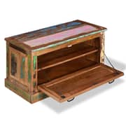 vidaXL Shoe Storage Bench Solid Reclaimed Wood