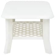 vidaXL Coffee Table White 90x60x46 cm Plastic