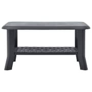 vidaXL Coffee Table Anthracite 90x60x46 cm Plastic
