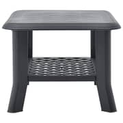 vidaXL Coffee Table Anthracite 90x60x46 cm Plastic