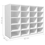 vidaXL Shoe Rack 92*30*67.5 cm