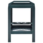 vidaXL Beverage Cart Green 69x53x72 cm Plastic