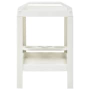 vidaXL Beverage Cart White 69x53x72 cm Plastic