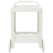 vidaXL Beverage Cart White 69x53x72 cm Plastic