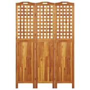 vidaXL 3-Panel Room Divider 121.5x2x180 cm Solid Wood Acacia