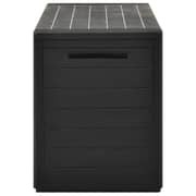 vidaXL Garden Storage Box Anthracite 116x44x55 cm