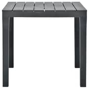 vidaXL Garden Table Anthracite 78x78x72 cm Plastic