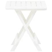 vidaXL Folding Garden Table White 45x43x50 cm Plastic