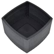 vidaXL Side Table Anthracite 54x54x36.5 cm Plastic