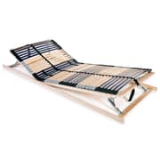 vidaXL Slatted Bed Base with 42 Slats 7 Zones 90x200 cm