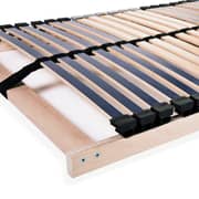 vidaXL Slatted Bed Bases 2 pcs with 42 Slats 7 Zones 90x200 cm