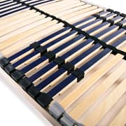vidaXL Slatted Bed Bases 2 pcs with 42 Slats 7 Zones 90x200 cm