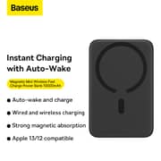 Baseus Magnetic Mini Wireless Power Bank 10000mAh Black PPCX030001