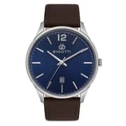 Bigotti Napoli Mens Leather Strap Watch - Bg.1.10308-5