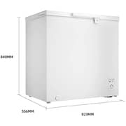 CHiQ Chest Freezer 260 Liter Single Door White - CF261