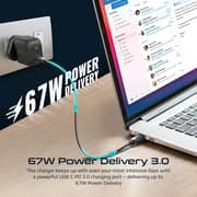 Promate USB-C Wall Charger Black