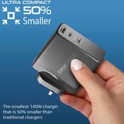 Promate 3 Port Wall Charger Black