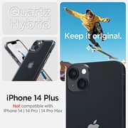 Spigen Quartz Hybrid designed for iPhone 14 PLUS case cover (2022) - Matte Clear
