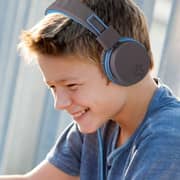 JLab JBuddies Studio Wired On Ear Kids Headset Graphite Blue