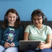 JLab JBuddies Studio Wireless On Ear Kids Headset Graphite Violet