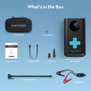 Ravpower Power Bank Jump Starter With Air Compressor 11200mAh Black RP-PB244