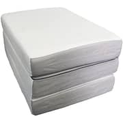 Galaxy Design Medicated Folding Mattress Off White Single Size L x W x H 180 x 90 x 8 cm - 2 Year Full Warranty.