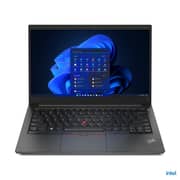 Lenovo ThinkPad E14 Gen 4 (2022) Laptop - 12th Gen / Intel Core i7-1255U / 14inch FHD / 512GB SSD / 16GB RAM / Windows 11 Pro / English Keyboard / Black / International Version - [21E3009JGP]