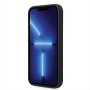 Ferrari Liquid Silicone Case Black With Metal Logo iPhone 14 Pro Max