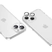 Amazing Thing iPhone 14 and iPhone 14 PLUS Camera Lens Protector Supreme Tempered Glass Aluminum AR Lens Defender - Silver