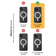 VRS Design Crystal Mixx Magnetic designed for iPhone 14 PRO case cover compatible with MagSafe with Tempered Glass Screen Protector and Camera Lens Protector - Clear