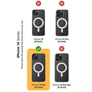 VRS Design Crystal Mixx Magnetic designed for iPhone 14 PLUS case cover compatible with MagSafe with Tempered Glass Screen Protector and Camera Lens Protector - Clear