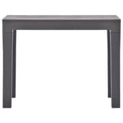 vidaXL Garden Benches 2 pcs Mocca Plastic