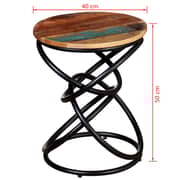 vidaXL End Table Solid Reclaimed Wood
