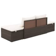 vidaXL Garden Bed Brown 195x60 cm Poly Rattan