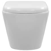 vidaXL Wall Hung Rimless Toilet Ceramic White