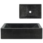 vidaXL Sink 45x30x12 cm Marble Black