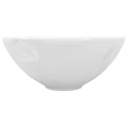vidaXL Ceramic Bathroom Sink Basin White Round