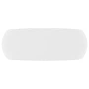 vidaXL Luxury Wash Basin Round Matt White 40x15 cm Ceramic
