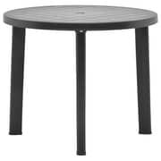 vidaXL Garden Table Anthracite 89 cm Plastic