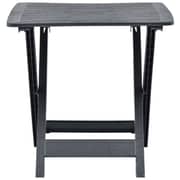 vidaXL Folding Garden Table Anthracite 79x72x70 cm Plastic