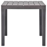 vidaXL Garden Table Mocca 78x78x72 cm Plastic