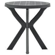 vidaXL Bistro Table Anthracite 70 cm Plastic