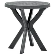 vidaXL Bistro Table Anthracite 70 cm Plastic