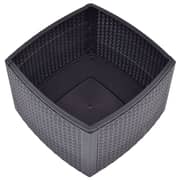 vidaXL Side Table Mocha 54x54x36.5 cm Plastic