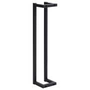 vidaXL Towel Rack Black 12.5x12.5x60 cm Iron