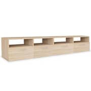 vidaXL TV Cabinets 2 pcs Engineered Wood 95x35x36 cm Oak