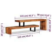 vidaXL TV Stand Solid Acacia Wood