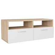 vidaXL TV Cabinet Engineered Wood 95x35x36 cm Oak and White