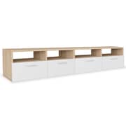 vidaXL TV Cabinets 2 pcs Engineered Wood 95x35x36 cm Oak and White