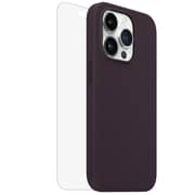 Max & Max Silicone Magsafe Case Deep Purple With Screen Protector iPhone 14 Pro